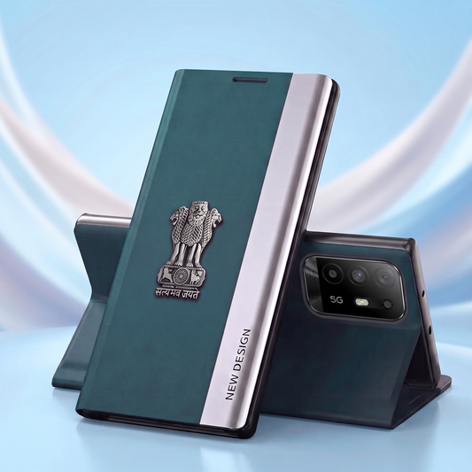 Oppo F19 Pro 5G Satyamev Jayate Flip Leather Case
