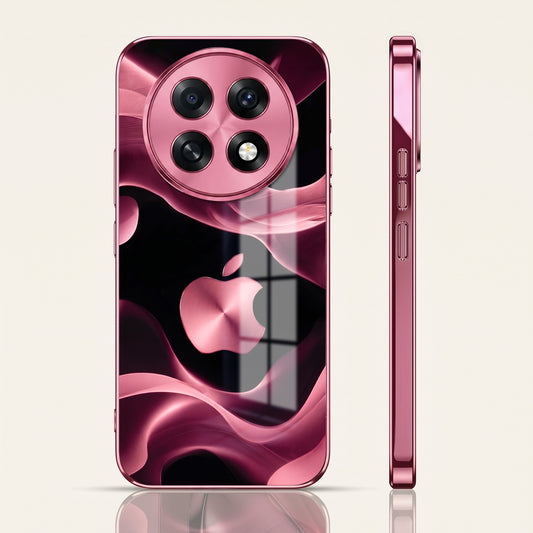 Oppo F31 Pro+ 5G Luxury Wave Pink Electroplated Glass Phone Back Case