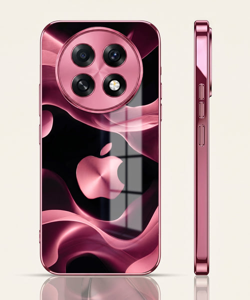 Oppo F31 Pro+ 5G Luxury Wave Pink Electroplated Glass Phone Back Case