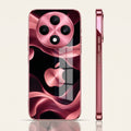 Oppo F27 Pro+ 5G Luxury Wave Pink Electroplated Glass Phone Back Case