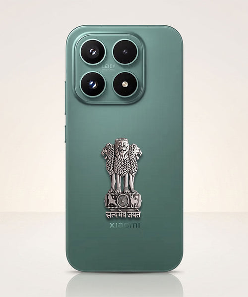 Xiaomi 17 5G Compatible Satyamev Jayate 3D Metal Emblem Sticker