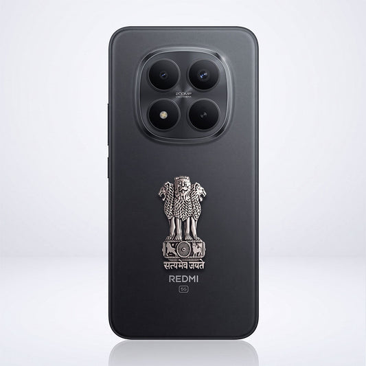 Redmi Note 15 Pro+ 5G Compatible Satyamev Jayate 3D Metal Emblem Sticker