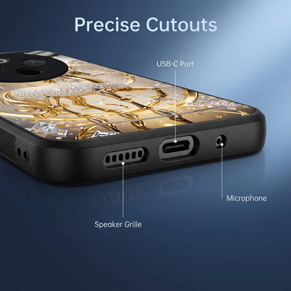 Vivo T4 5G Luxury Horse Texture Acrylic Glass Back Case
