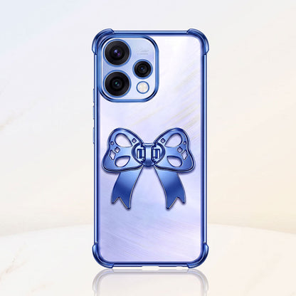 Oppo Reno 15 5G Stylish Bow Knot Transparent Shockproof Airbag Phone Case