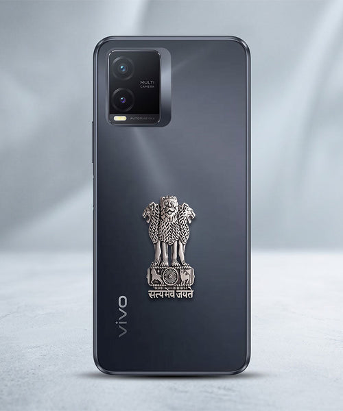 Vivo T1x 5G Compatible Satyamev Jayate 3D Metal Emblem Sticker