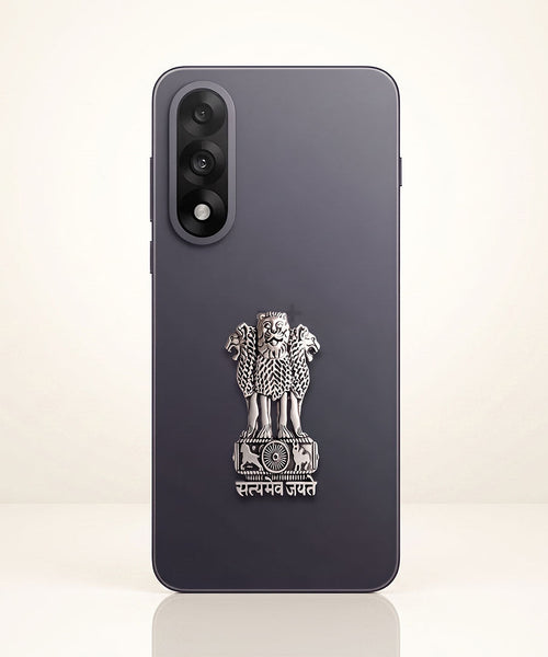 OnePlus Nord 5 5G Compatible Satyamev Jayate 3D Metal Emblem Sticker