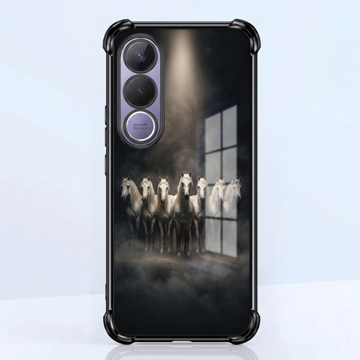 Vivo V70 FE 5G Running Horses Airbags Printed Back Case