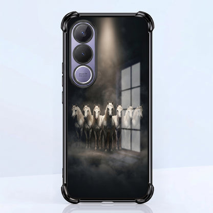 Vivo V70 FE 5G Running Horses Airbags Printed Back Case