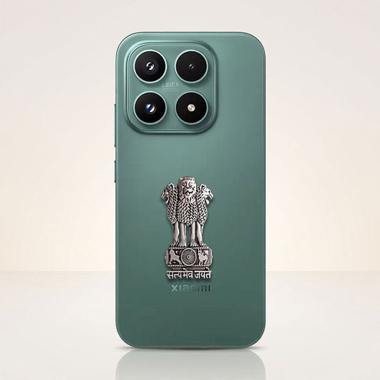 Xiaomi 17 5G Compatible Satyamev Jayate 3D Metal Emblem Sticker