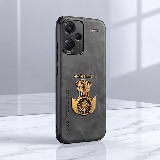 Redmi Note 13 Pro+ 5G Satyamev Jayate Comfortable Leather Phone Case