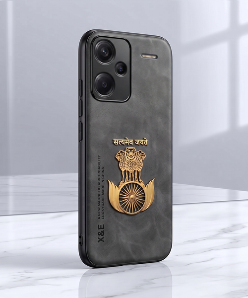 Redmi Note 13 Pro+ 5G Satyamev Jayate Comfortable Leather Phone Case