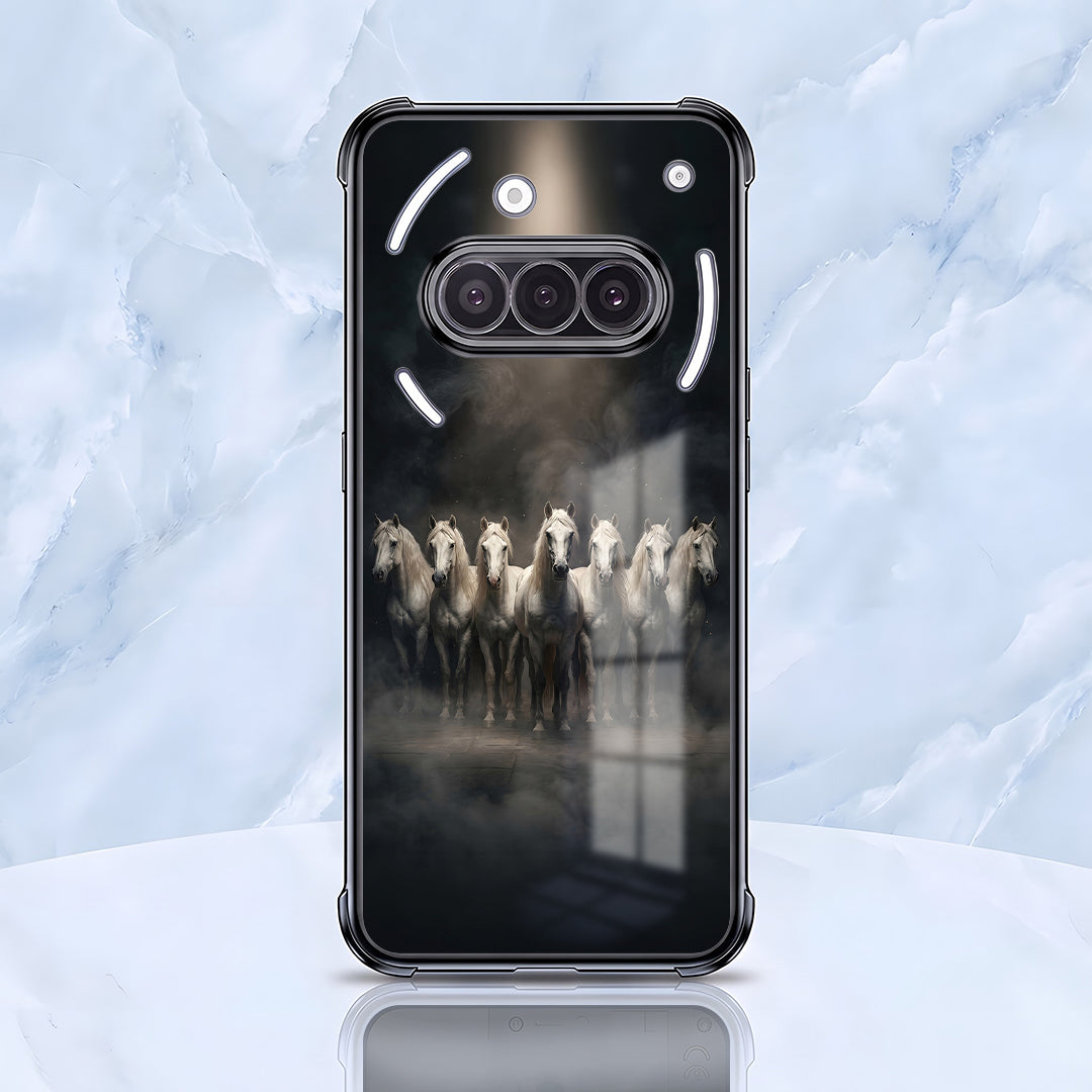 Nothing Phone 3a 5G Running Horses Airbags Printed Back Case