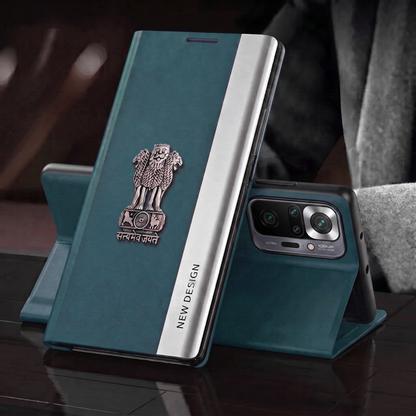 Redmi Note 10 Pro 5G Satyamev Jayate Flip Leather Case