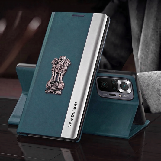 Redmi Note 10 Pro 5G Satyamev Jayate Flip Leather Case