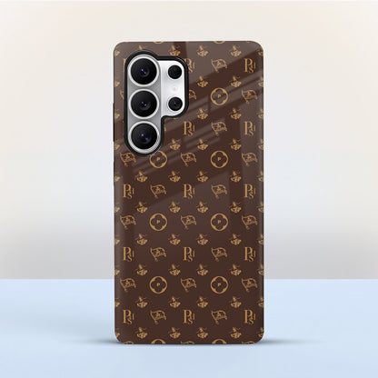 Samsung Galaxy S24 Ultra 5G Luxury Monogram Brown Protective Case