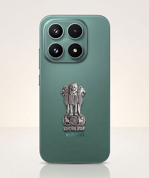 Xiaomi 17 5G Compatible Satyamev Jayate 3D Metal Emblem Sticker