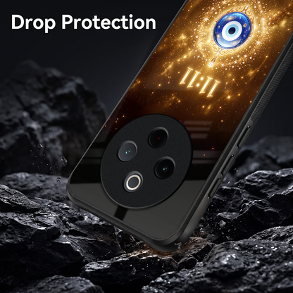 Vivo T4 5G God’s Plan Evil Eye Acrylic Glass Back Case