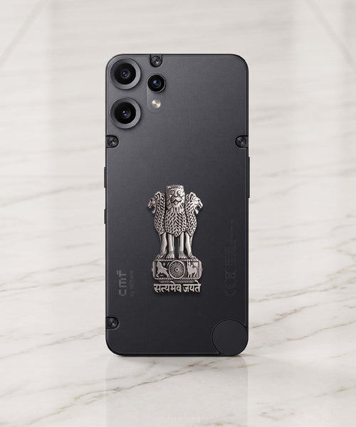 Nothing Phone 2 Pro 5G Compatible Satyamev Jayate 3D Metal Emblem Sticker