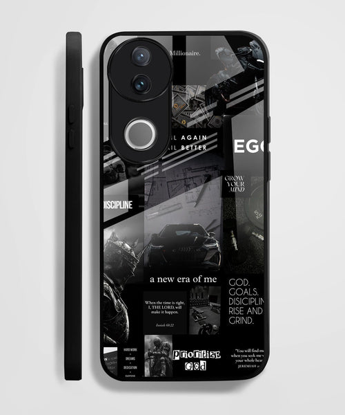 Vivo V50 5G Premium Acrylic Shockproof Glass Back Case (New Era)