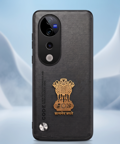 Vivo T3 Ultra 5G Satyamev Jayate Vegan Leather Back Case