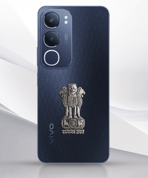 Vivo Y29 5G Compatible Satyamev Jayate 3D Metal Emblem Sticker