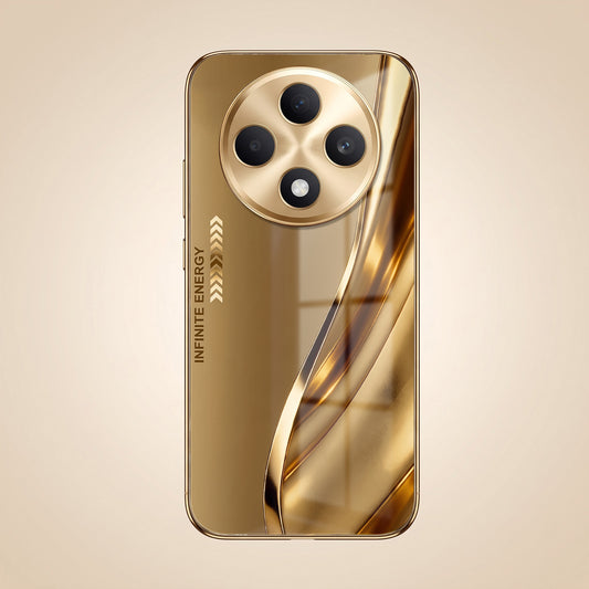 Oppo F27 5G Luxury Infinity Energy Gold Electroplated Glass Phone Case
