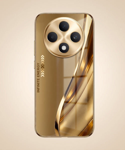 Oppo F27 5G Luxury Infinity Energy Gold Electroplated Glass Phone Case