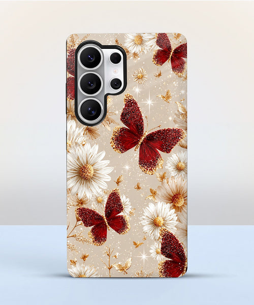 Samsung Galaxy S25 Ultra 5G Butterfly Floral Protective Case