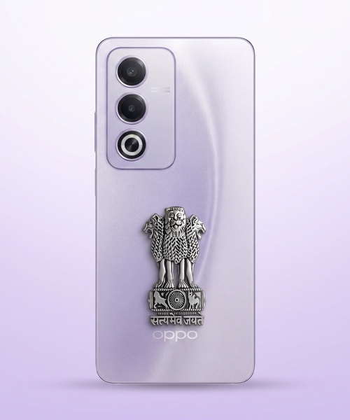 Oppo A3 Pro 5G Compatible Satyamev Jayate 3D Metal Emblem Sticker