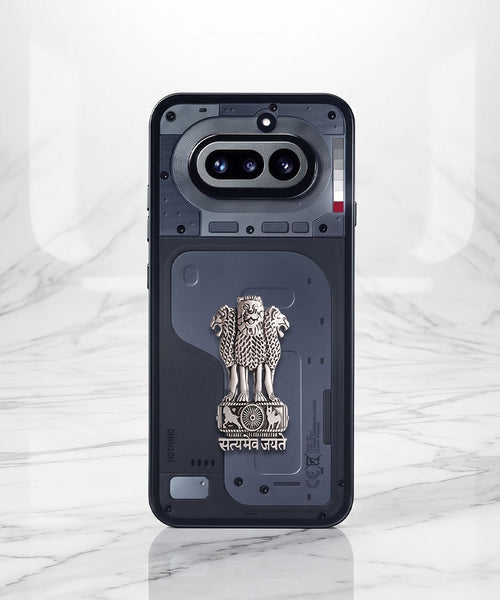 Nothing Phone 4A 5G Compatible Satyamev Jayate 3D Metal Emblem Sticker