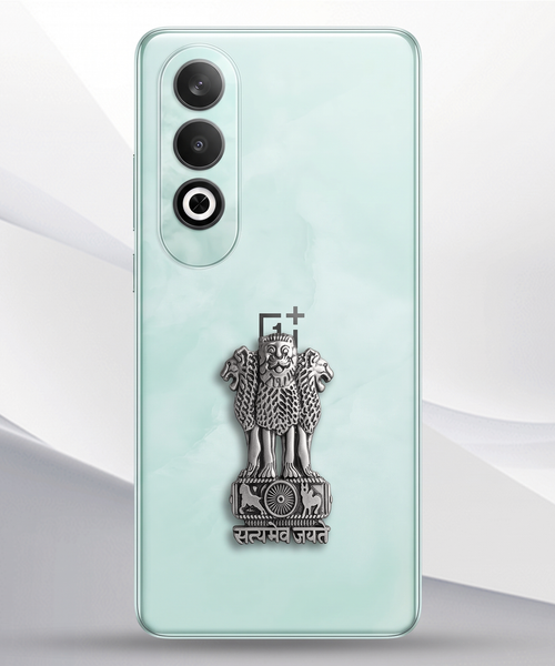 One Plus Nord CE4 5G Compatible Satyamev Jayate 3D Metal Emblem Sticker