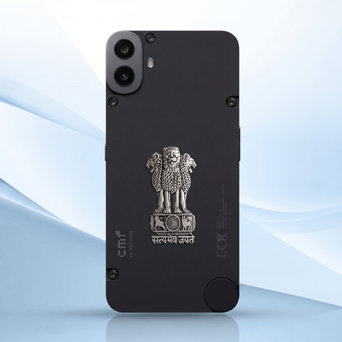 CMF Phone 1 5G Compatible Satyamev Jayate 3D Metal Emblem Sticker