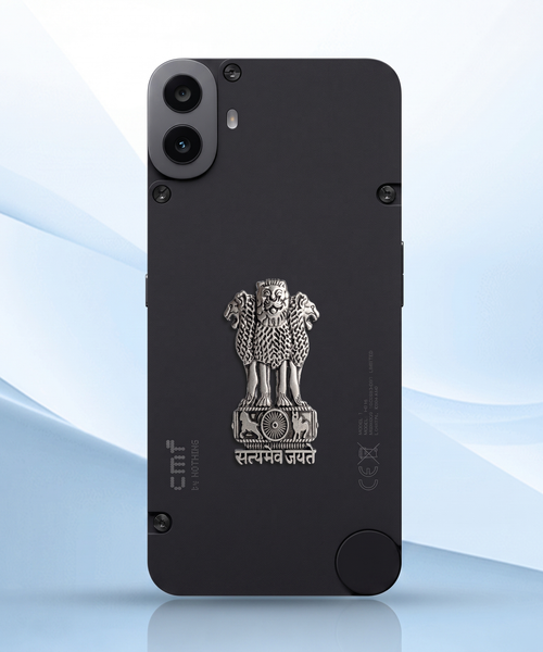 CMF Phone 1 5G Compatible Satyamev Jayate 3D Metal Emblem Sticker