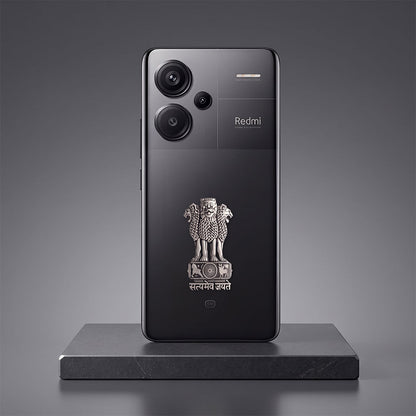 Redmi Note 13 Pro+ 5G Compatible Satyamev Jayate 3D Metal Emblem Sticker