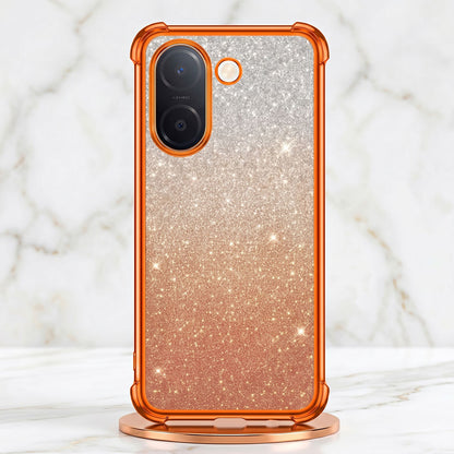 Vivo V60e 5G Luxury Shockproof Shimmer Airbag Cosmic Orange Case