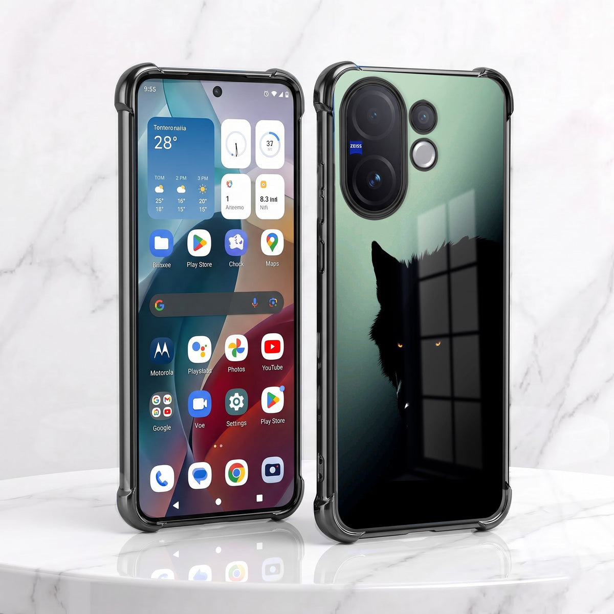 Vivo V60 5G Shadow Prowler Airbags Printed Back Case