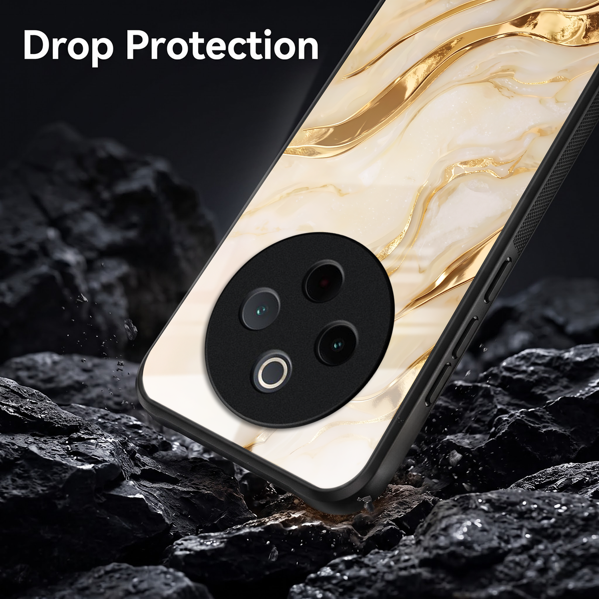 Vivo T4 5G Marvel Texture Acrylic Glass Back Case