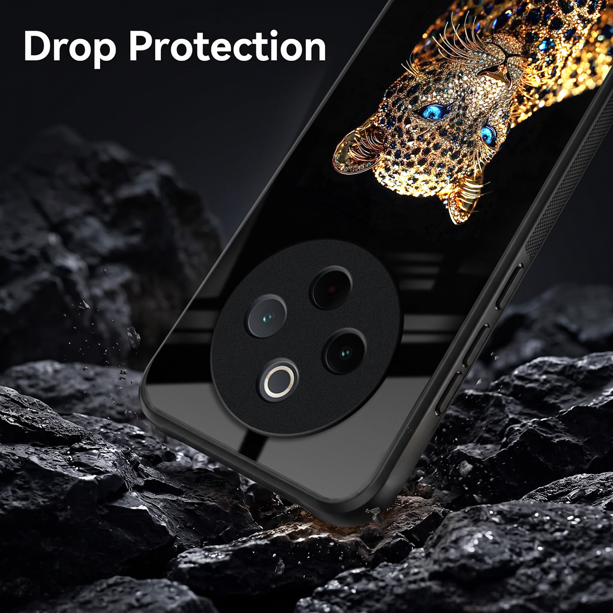 Vivo T4 5G Panther Acrylic Glass Back Case