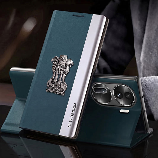 Oppo Reno 11 Pro 5G Satyamev Jayate Flip Leather Case