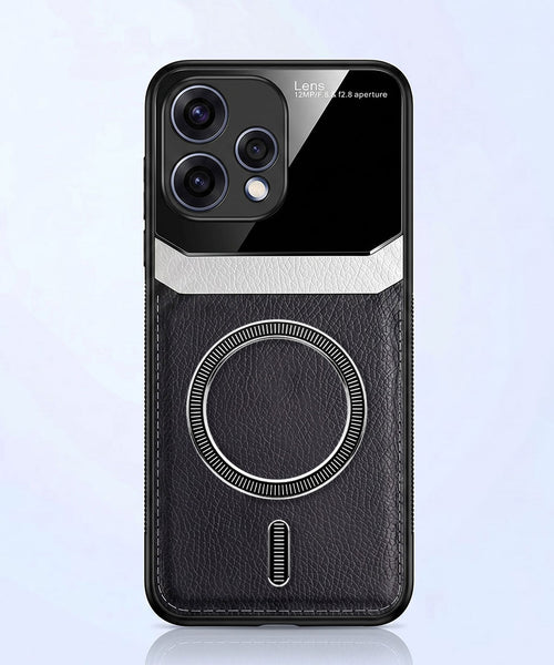 Oppo Reno 15 5G Premium Magsafe Magnetic Leather Lens Protective Case