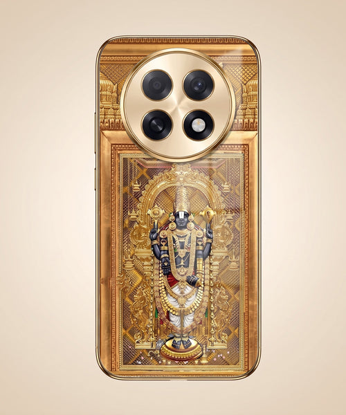 Oppo F31 Pro+ 5G Premium Heritage Gold Electroplated Glass Phone Back Case