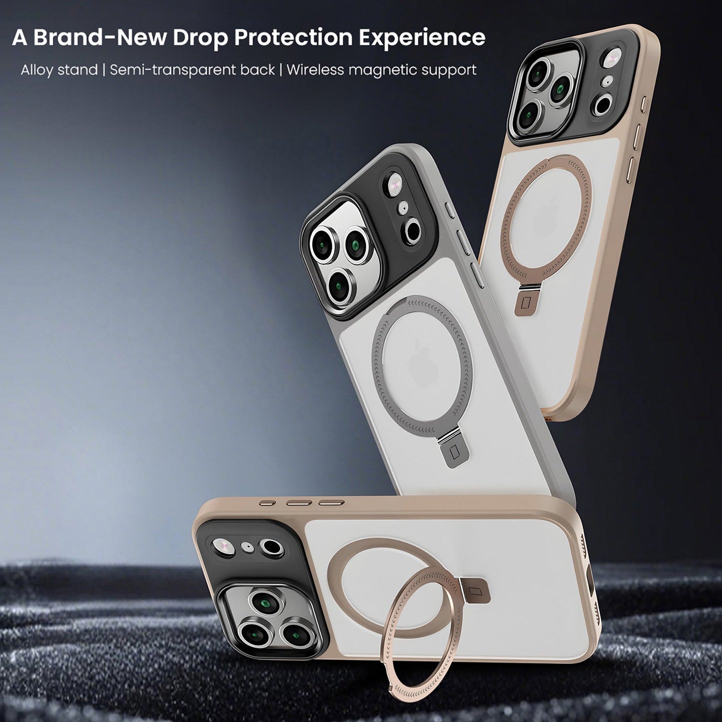 iPhone 17 Pro & 17 Pro Max Magnetic Defender Ring Stand Magsafe Case