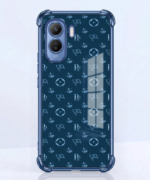 Vivo T5 Pro 5G Luxury Monogram Blue Airbags Printed Back Case