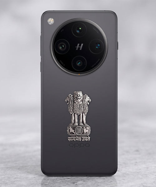 OPPO Find X8 Pro 5G Compatible Satyamev Jayate 3D Metal Emblem Sticker