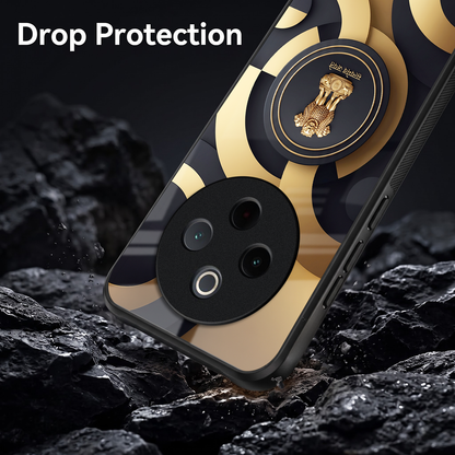 Vivo T4 5G Royal Emblem Acrylic Glass Back Case