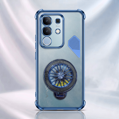 Vivo T4x 5G Stress Buster Wheel Shockproof Airbag Heat-Dissipation Case