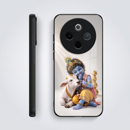Vivo T4 5G Bal Krishna Blessings Acrylic Glass Back Case