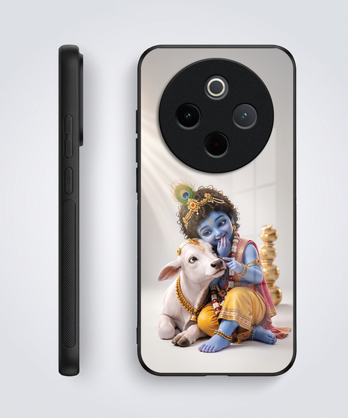 Vivo T4 5G Bal Krishna Blessings Acrylic Glass Back Case