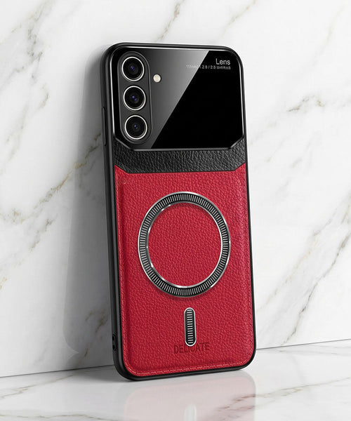 Samsung Galaxy A36 5G Premium Magsafe Magnetic Leather Lens Protective Case