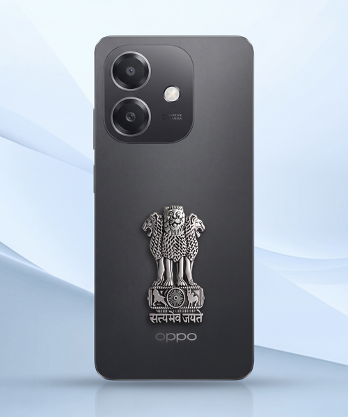 Oppo A3x 5G Compatible Satyamev Jayate 3D Metal Emblem Sticker